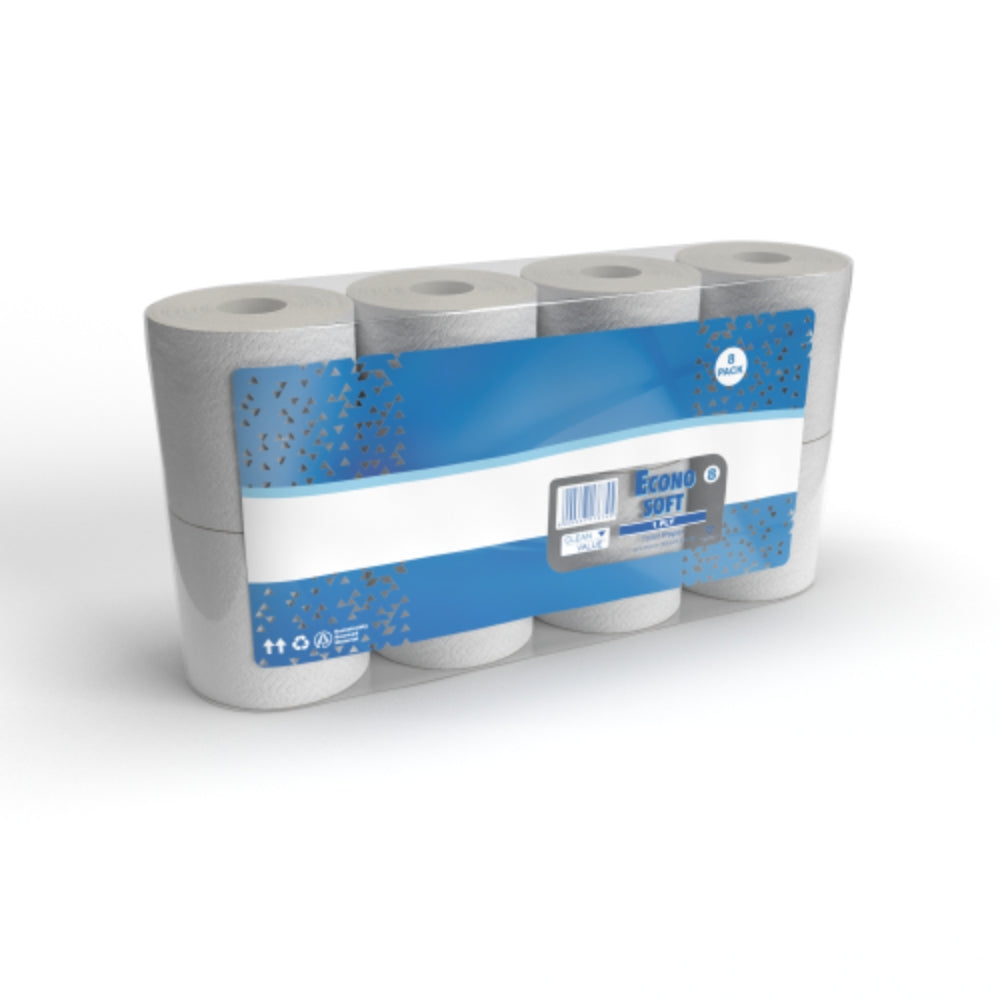Prime Toilet Paper Econo Soft 1-Ply 8 Pack