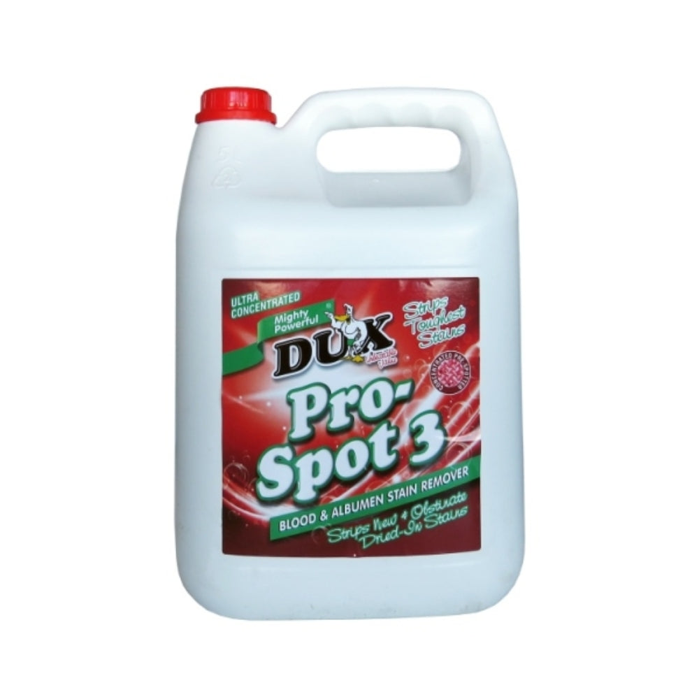 DUX Pro-Spot 3 Blood & Albumen Stain Remover 12x500ml | 5L | 4x5L